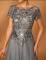 E566  Elegant Luxury Grey Dress