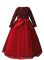 G001 Red Long Sleeve Dress