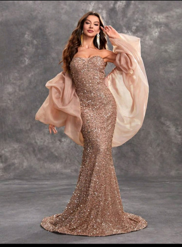 E382 Hera Wrap Shawl Dress