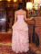 E777 Pink Pearl Beaded Ball Gown