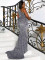 P004 Silver One Shoulder Dress