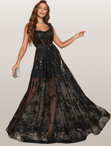 E570 Black Joelle Dress