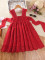 G008 Red Toddler Dress